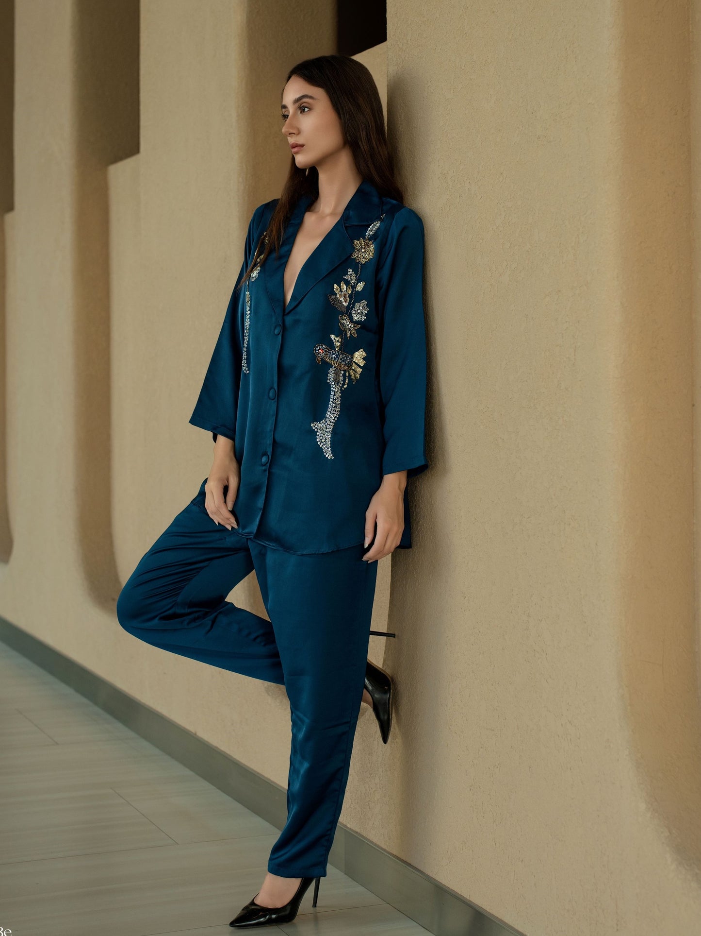 Midnight Teal Co-ord Set