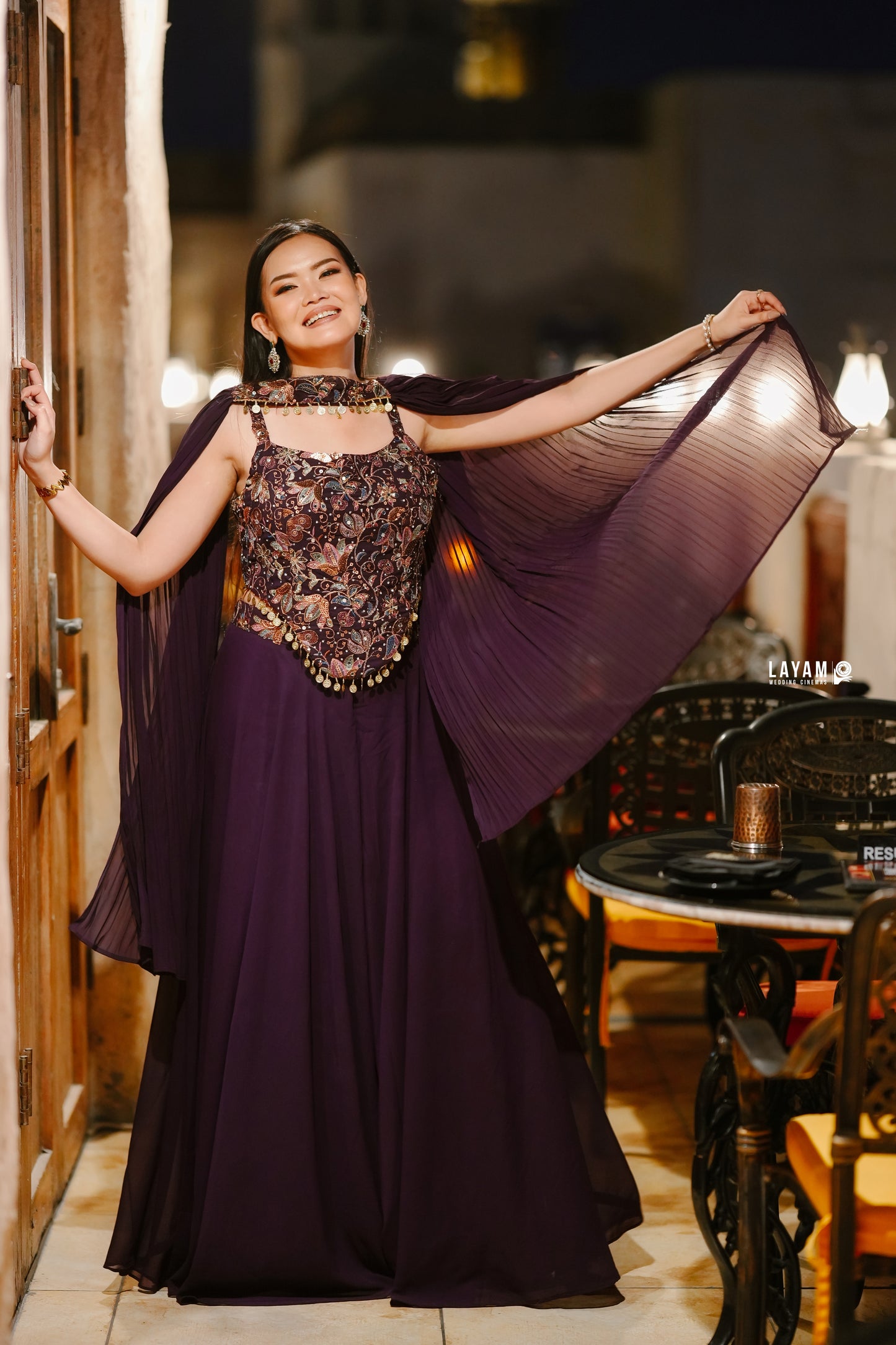 Embellished choli and Sharara set