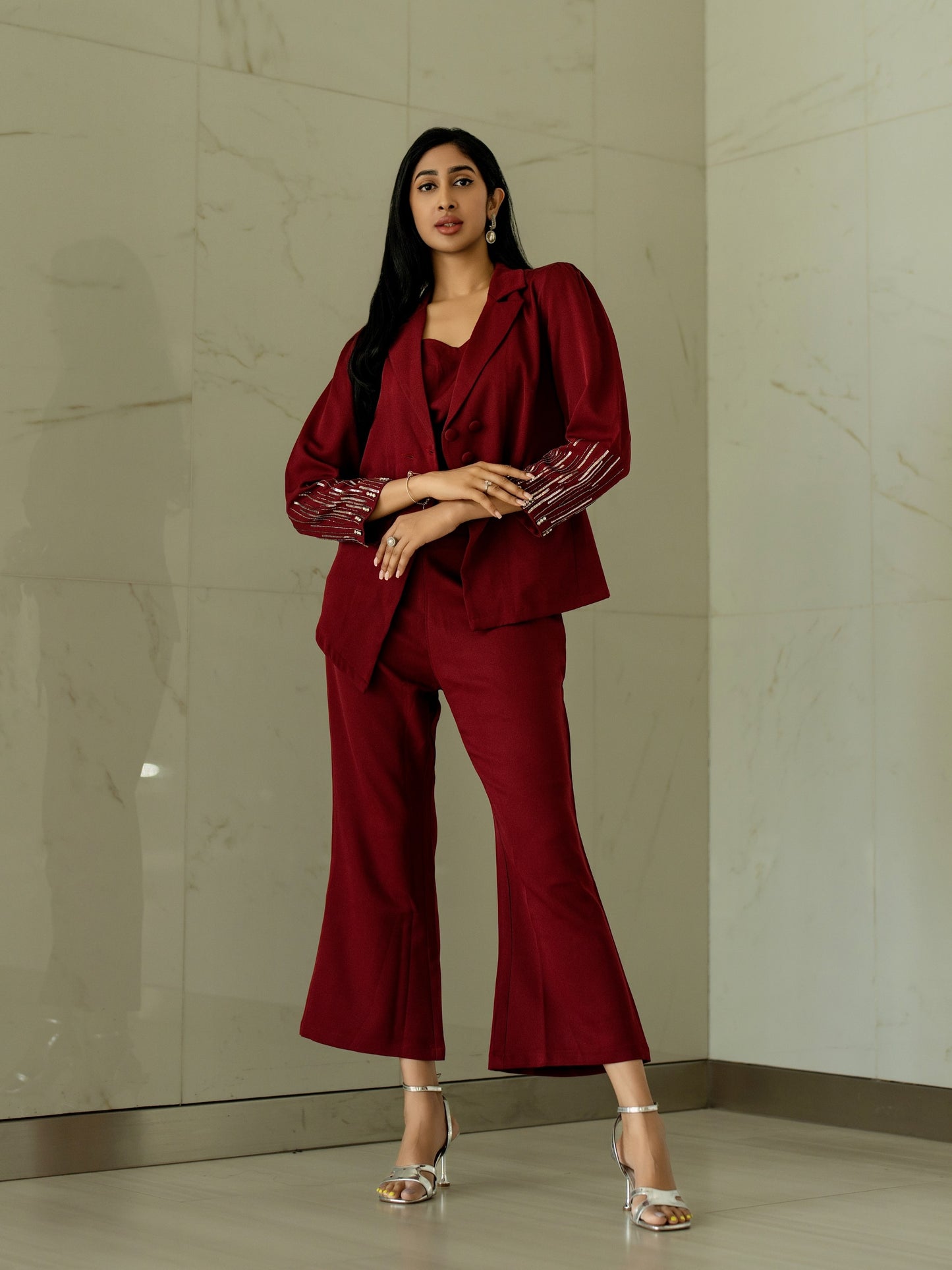 Handwork Blazer set with bustier