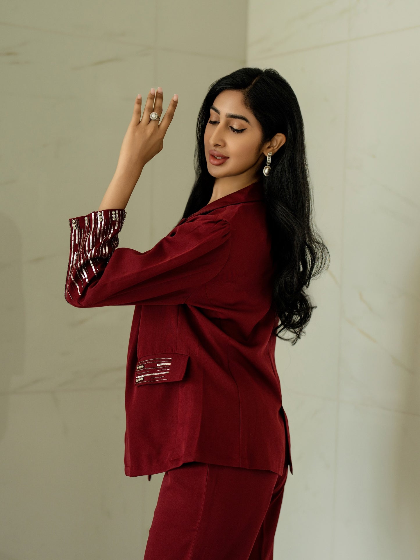 Handwork Blazer set with bustier