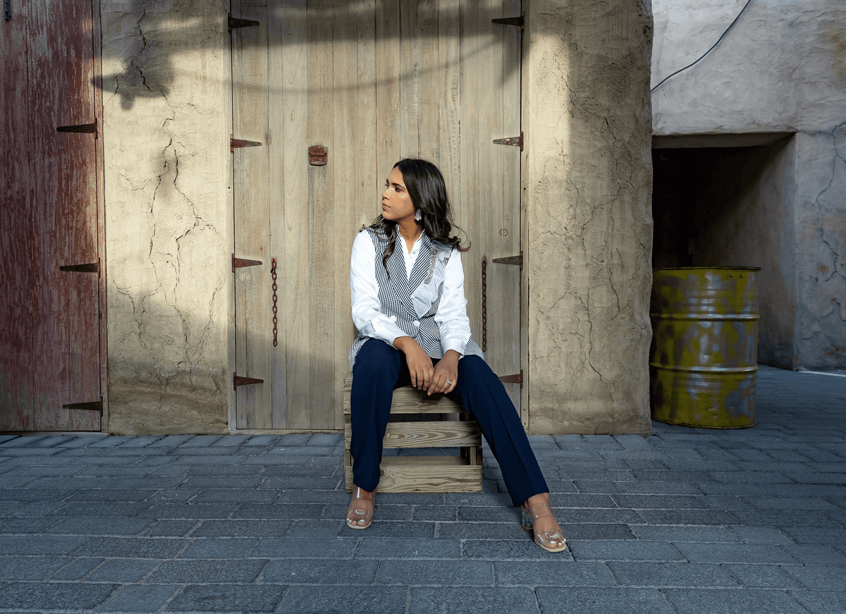 Check print set– 3-piece ensemble