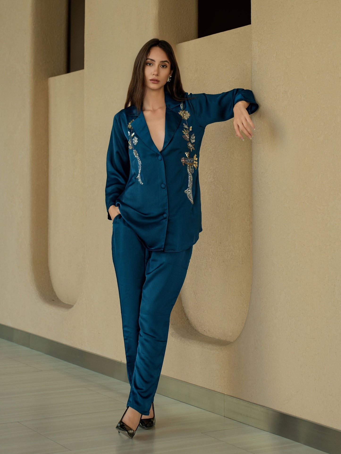 Midnight Teal Co-ord Set