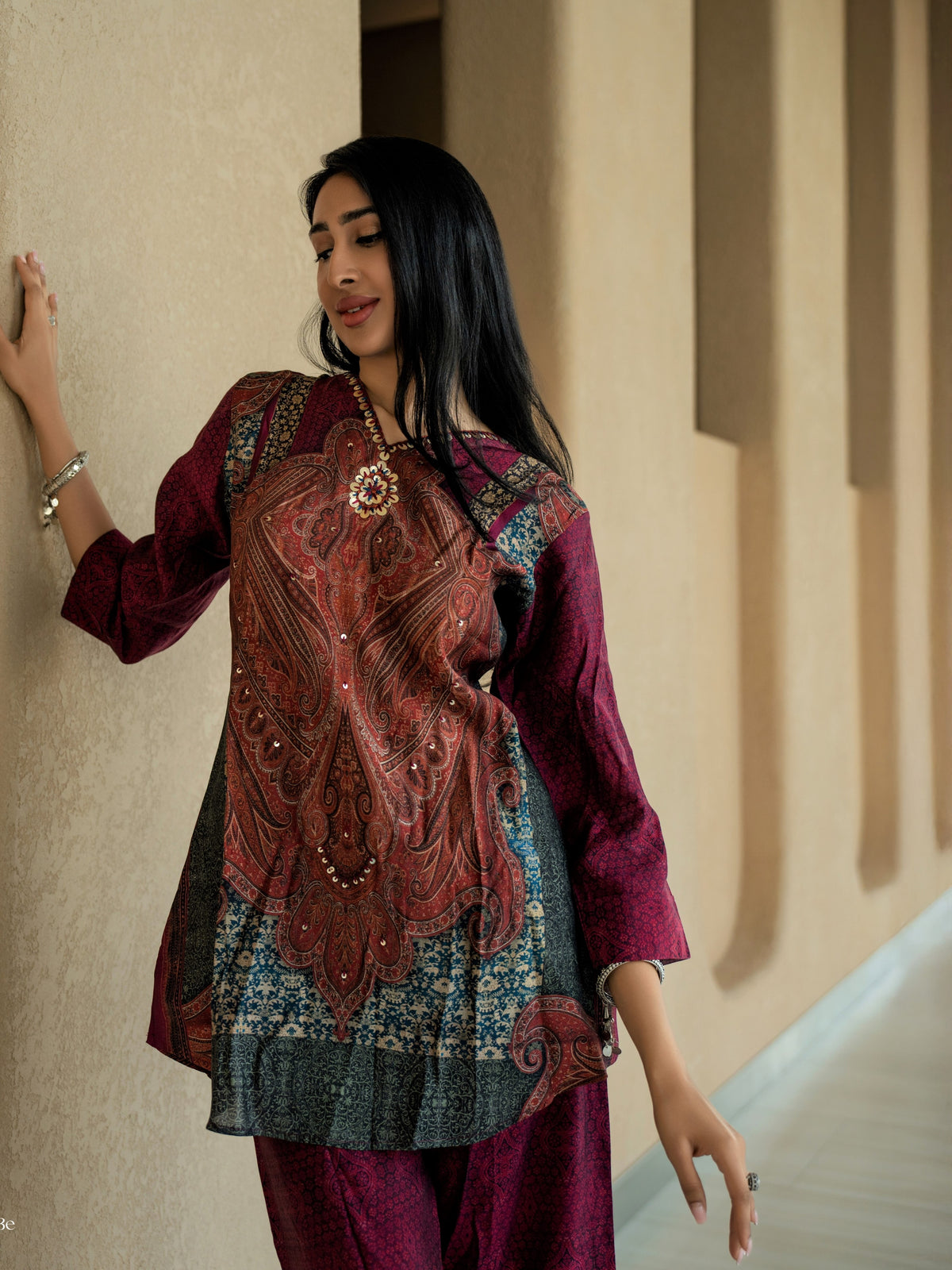 Paisley inspired printed Coordset