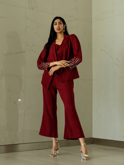 Handwork Blazer set with bustier